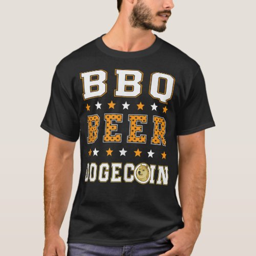 BBQ Beer Dogecoin Gift Cryptocurrency  Doge T_Shirt