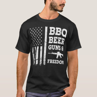 BBQ Beer Guns And Freedom Essential T-Shirt