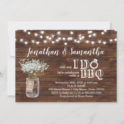 BBQ before I do couples shower country chic