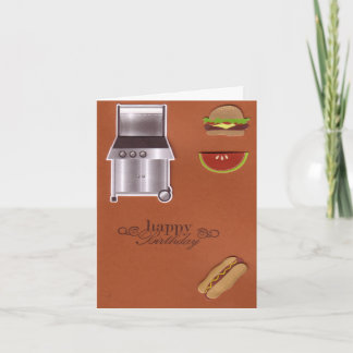 BBQ Birthday Card