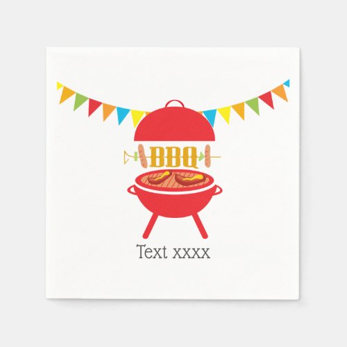 bbq birthday party barbecue bbq grill napkins