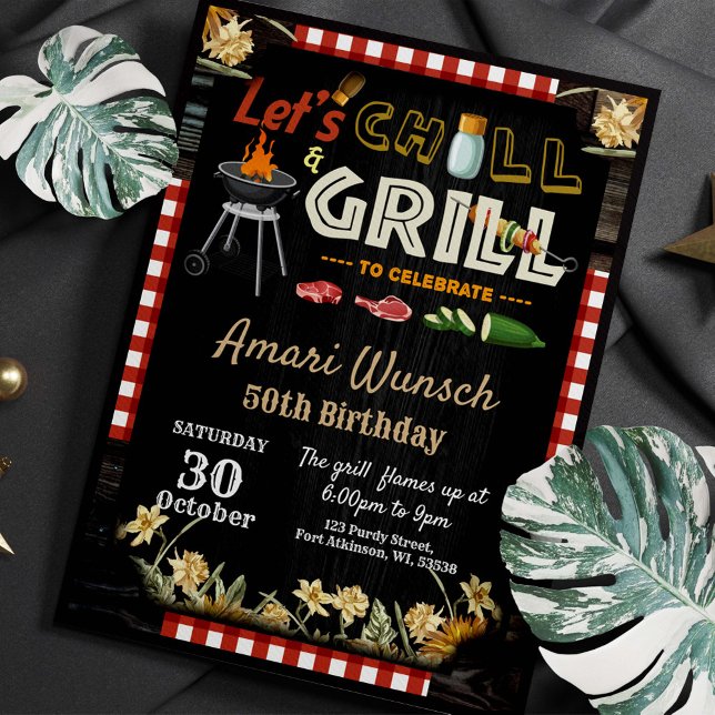 BBQ Birthday Party Invitation (Creator Uploaded)