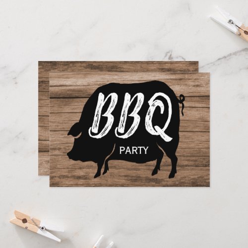 BBQ Birthday Party Invitation