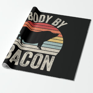 BBQ   Body By Bacon Pork Barbecue BBQ Grilling Wrapping Paper