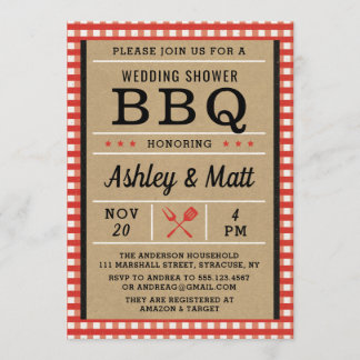 BBQ Bridal Shower Invitation