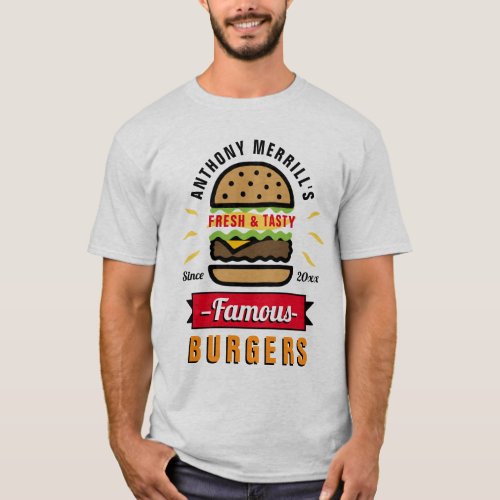 BBQ Burger Custom T_Shirt