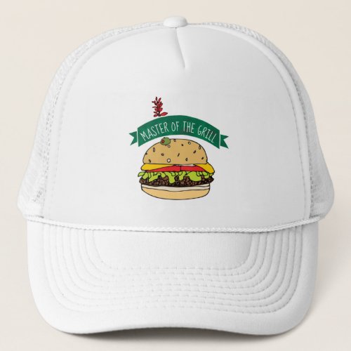 BBQ Burger Master of the Grill Trucker Hat