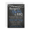 BBQ Burgers Baby Coed Boy Baby Shower Invitation