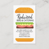BBQ catering hog roast wedding events fundraisers Business Card (Front)