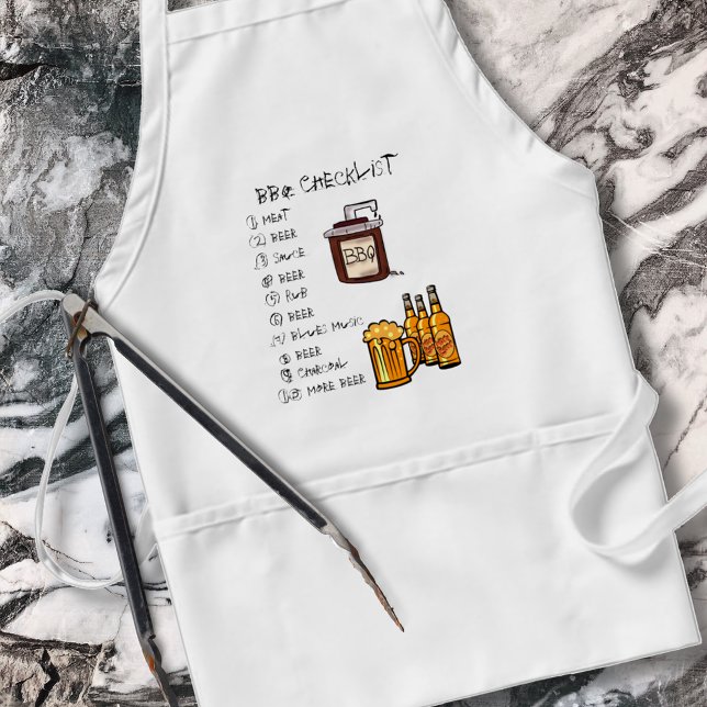 BBQ Checklist Apron (Creator Uploaded)