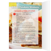 BBQ Chicken Sliders Cards (Inside (Left))