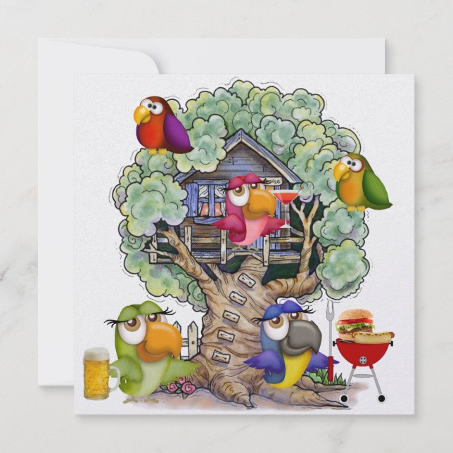 BBQ - Cocktails - Cookout - Party - SRF Invitation (Front)