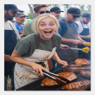 BBQ Cook Off Photo Customize Sign