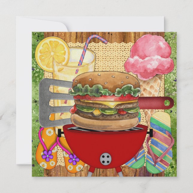 BBQ Cook Out ! SRF Invitation (Front)