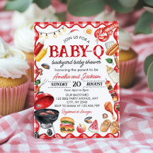 BBQ Cookout Baby Q Backyard Baby Shower