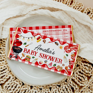 BBQ Cookout Baby Shower Baby Q Backyard Hershey Bar Favors