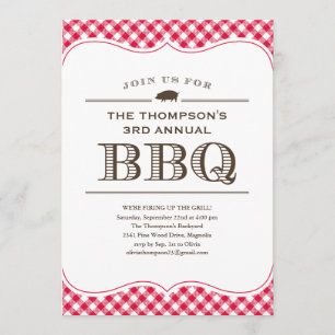 BBQ Cookout Invitations