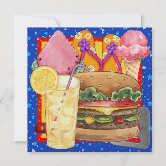 BBQ - Cookout - Party! SRF Invitation (Front)