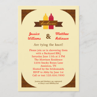BBQ Couples Bridal Shower Invitation