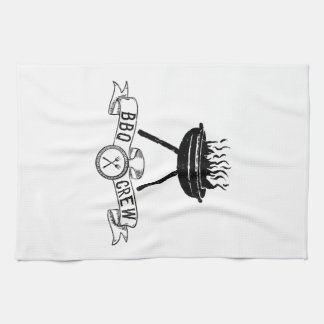 BBQ Crew rustic vintage Kitchen Towel