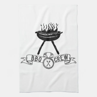 BBQ Crew rustic vintage Kitchen Towel