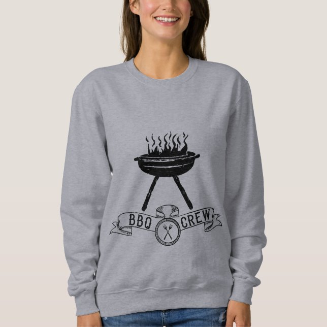 BBQ Crew rustic vintage Sweatshirt (Front)