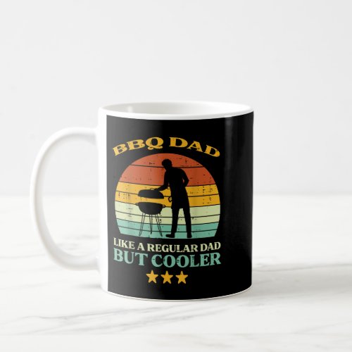 Bbq Dad Cooler Retro Barbecue Grill Fathers Day Da Coffee Mug
