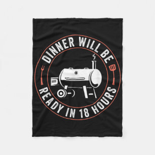 Bbq Dad Funny Smoking Meat Smoker Barbecue Dad App Fleece Blanket