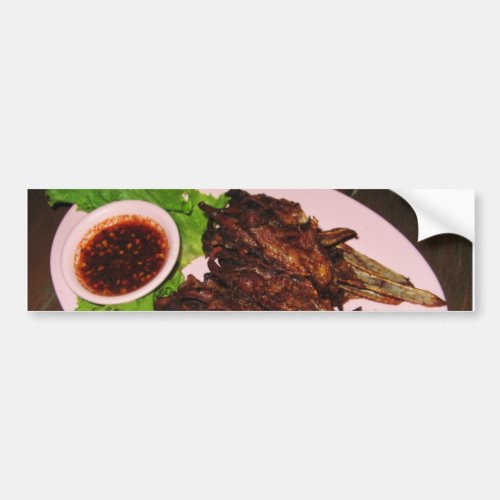 BBQ Duck Beaks  Thai Asian Street Food Bumper Sticker
