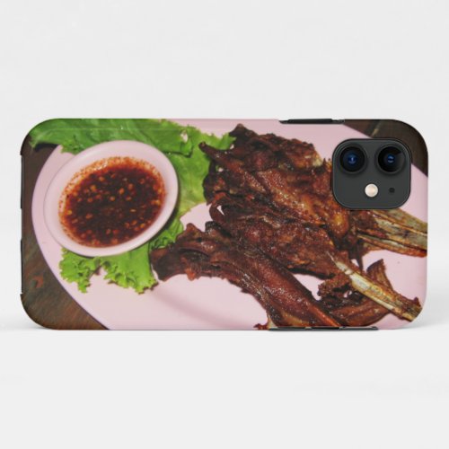 BBQ Duck Beaks  Thai Asian Street Food iPhone 11 Case