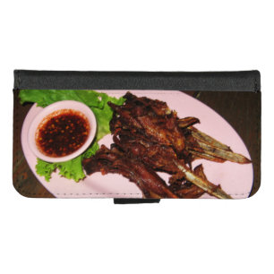 BBQ Duck Beaks ... Thai Asian Street Food iPhone 8/7 Wallet Case