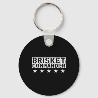 [bbq Dude] Brisket Commander Bbq Shirt  Keychain