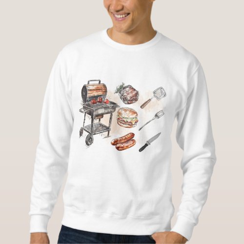 BBQ elements design Sweatshirt