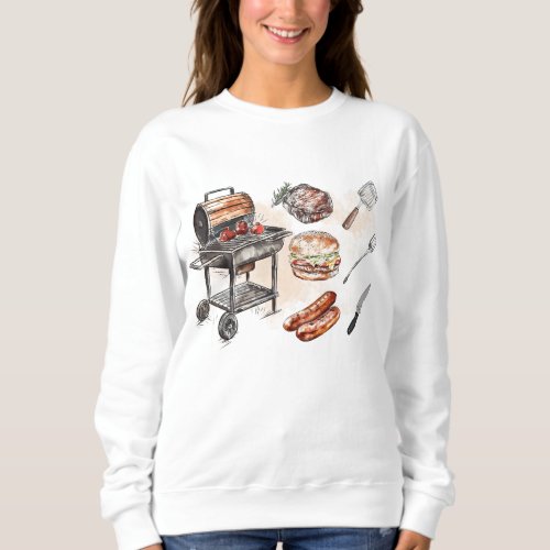 BBQ elements design Sweatshirt