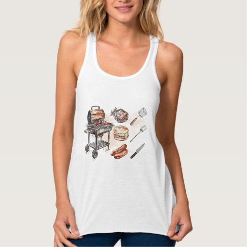 BBQ elements design Tank Top