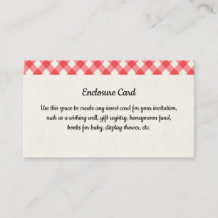 BBQ Enclosure Card