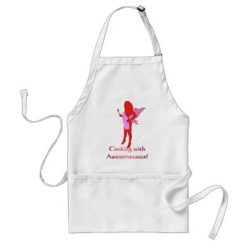 Bbq Fairy Cooking With Awesomesauce! Adult Apron by PocketChangeProHBGPA at Zazzle