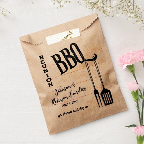 BBQ Family Reunion Favor Bag