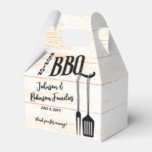 BBQ Family Reunion Favor Boxes