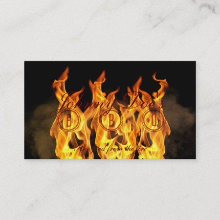 Bbq Flames Business Card