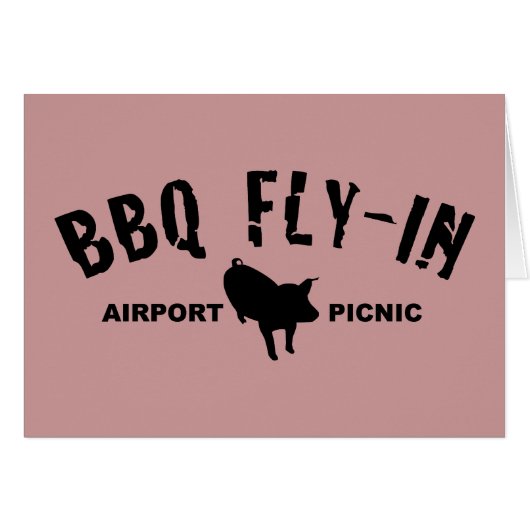 BBQ Fly In Pig (Front Horizontal)