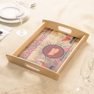 BBQ Food Serving Tray