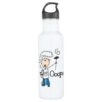 Bbq Gone Bad Water Bottle by stick_figures at Zazzle