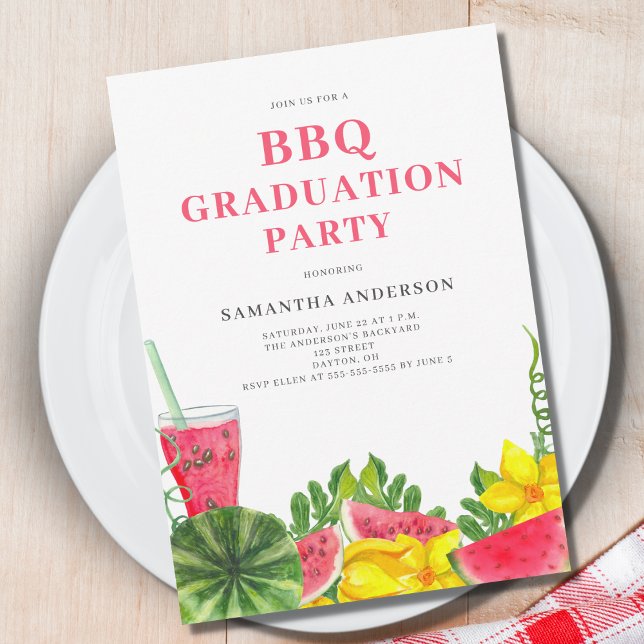 BBQ Graduation Party Invitation (Creator Uploaded)