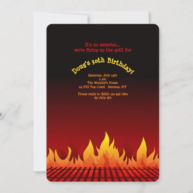 BBQ Grating Invitation (Front)