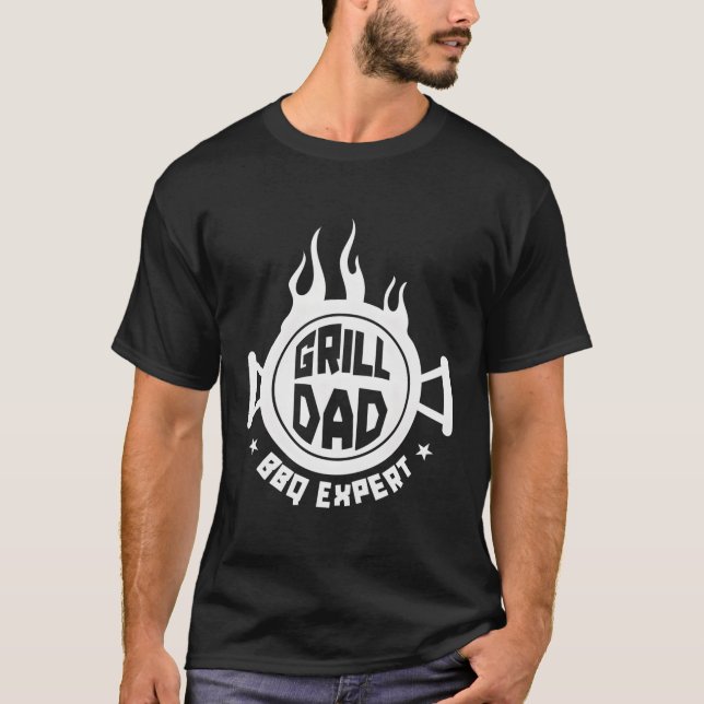 Bbq Grill Barbecue Barbeque Meat Grilling Dad T-Shirt (Front)