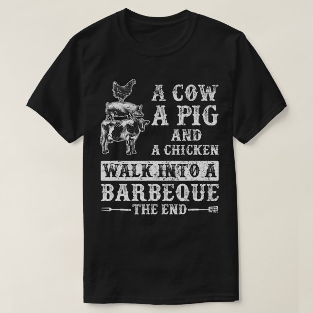 BBQ Grill Chef Gift Barbecue  T-Shirt (Design Front)
