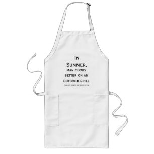 BBQ Grill Humor for the Grill Master Long Apron