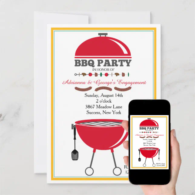 BBQ Grill Invitation | Zazzle