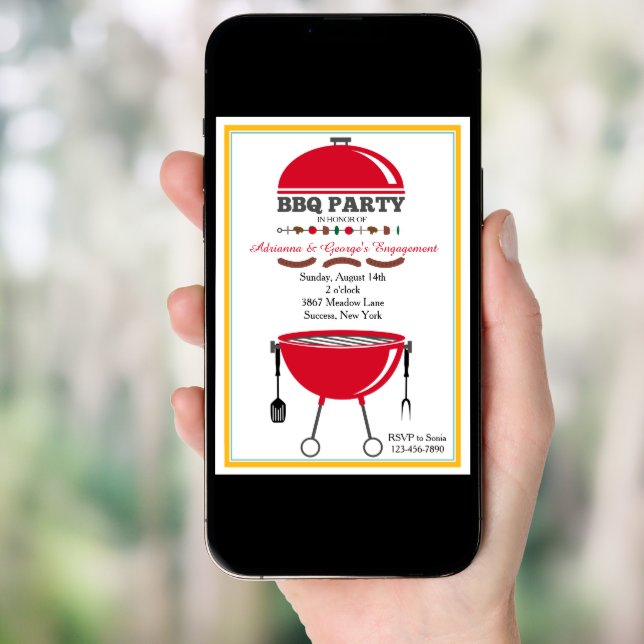 BBQ Grill Invitation (Front Digital)